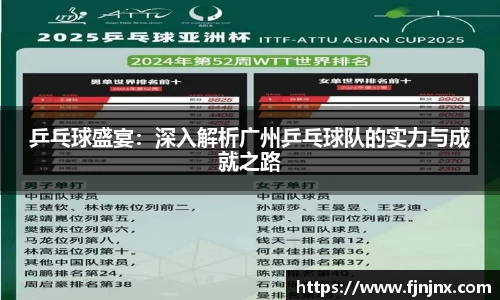 乒乓球盛宴：深入解析广州乒乓球队的实力与成就之路